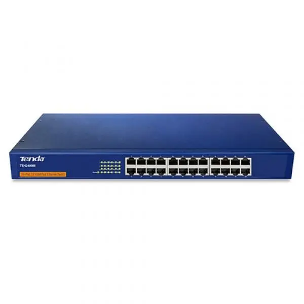 سوییچ شبکه 24 پورت 10/100 تندا تی ای اچ 2400 ام Tenda 24-Port 10/100Mbps Switch TEH2400M - 2