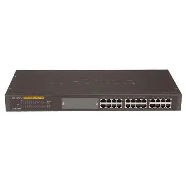 سوئیچ 24 پورت دی لینک مدل دی ایی اس 1024 آر پلاس D-Link DES-1024R Plus 24-Port Fast Ethernet Unmanaged Switch With Open Slot - 2