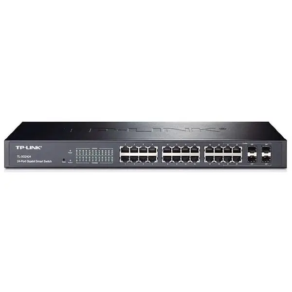 سوئیچ 24 پورت تی پی لینک مدل اس ال 2424 TP-LINK TL-SG2424 24-Port Gigabit Smart Switch with 4 Combo SFP Slots - 5