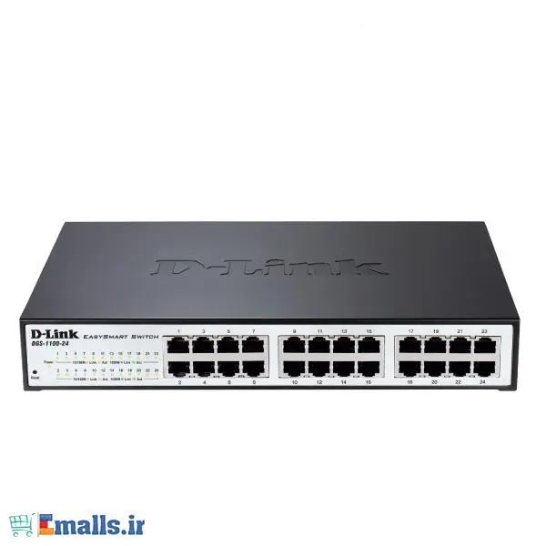 دی لینک سوییچ 24 پورتی گیگابیت DGS-1100-24 D-Link 24-Port Gigabit EasySmart Switch DGS-1100-24 - 5