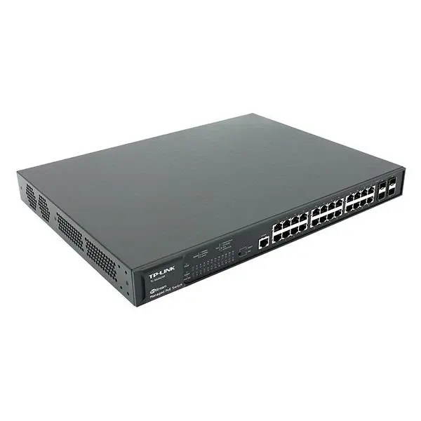 سوییچ مدیریتی گیگابیتی 24 پورت PoE Plus تی پی-لینک به همراه 4 پورت Combo SFP مدل TL-SG3424P TP-LINK TL-SG3424P JetStream 24-Port Gigabit L2 Managed PoE Plus Switch with 4 Combo SFP Slots - 4