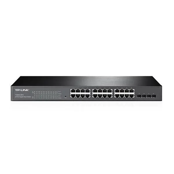 سوییچ 24 پورت گیگابیتی تی پی-لینک T1600G-28TS TL-SG2424 TP-Link T1600G-28TS TL-SG2424 24-Port Gigabit Smart Switch