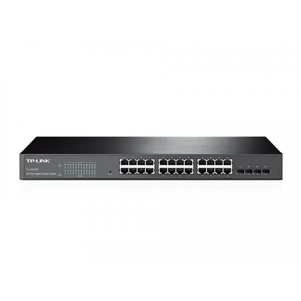 سوییچ 24 پورت گیگابیتی تی پی-لینک T1600G-28TS TL-SG2424 TP-Link T1600G-28TS TL-SG2424 24-Port Gigabit Smart Switch - 2