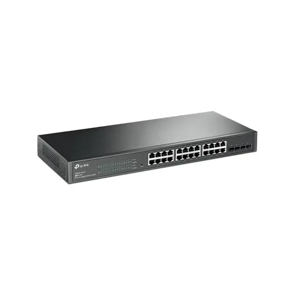 سوییچ 24 پورت گیگابیتی تی پی-لینک T1600G-28TS TL-SG2424 TP-Link T1600G-28TS TL-SG2424 24-Port Gigabit Smart Switch - 3