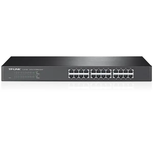 سوییچ 24 پورت مگابیتی و رکمونت تی پی-لینک مدل TL-SF1024 TP-LINK TL-SF1024 24-Port 10/100Mbps Rackmount Switch - 3