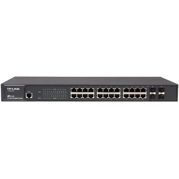 سوییچ مدیریتی 24 پورت تی پی-لینک مدل TL-SG3424 TP-LINK TL-SG3424 JetStream 24-Port Gigabit L2 Managed Switch - 3