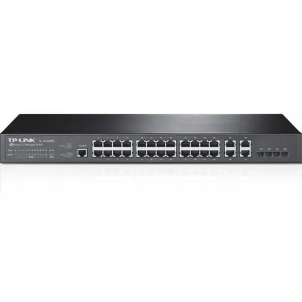 سوییچ مدیریتی 24 پورت تی پی-لینک مدل TL-SL5428E TP-LINK TL-SL5428E JetStream 24-Port Managed Switch - 3