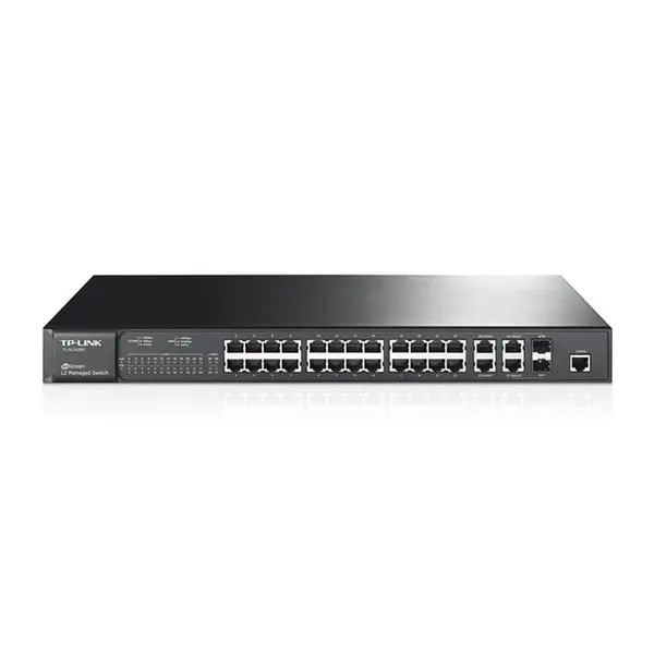 سوییچ مدیریتی 24 پورت تی پی-لینک مدل TL-SL5428E TP-LINK TL-SL5428E JetStream 24-Port Managed Switch - 4