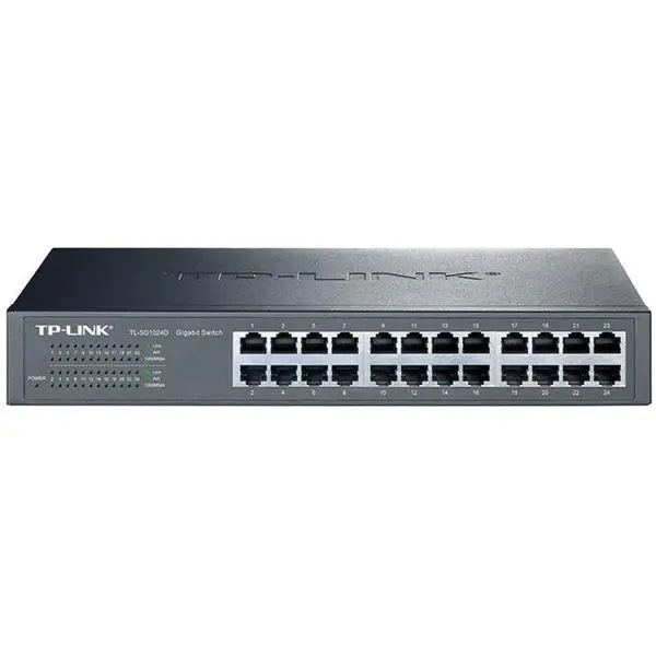 سوئیچ 24 پورت رکمونت گیگابیت Unmanaged تی پی لینک مدل TL SG1024 Switch TP-Link 24-Port 10/100/1000 TL-SG1024UN - 3