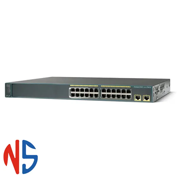 سوئیچ 24 پورت مدیریتی سیسکو مدل WS-C2960XR-24TS-I CISCO WS-C2960XR-24TS-I 24Port Managed Switch - 4