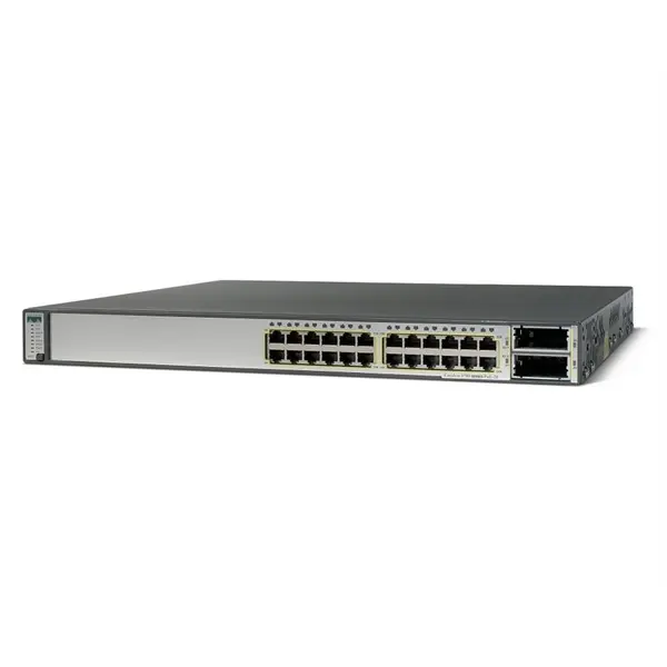 سوئیچ شبکه سیسکو 24 پورت WS-C3750E-24TD-S - 2