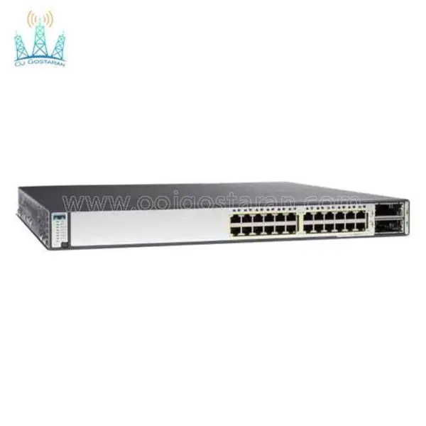 سوئیچ 24 پورت سیسکو مدل WS-C3750E-24PD-S - 2