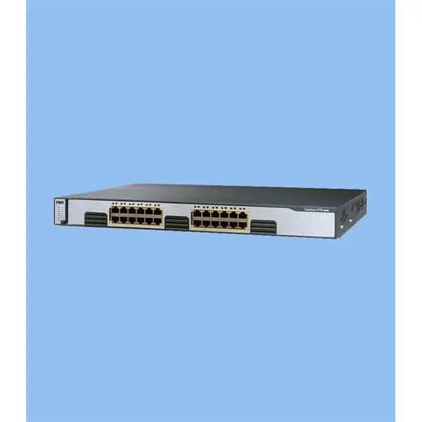 سوئیچ شبکه سیسکو 24 پورت WS-C3750G-24T-S - 2