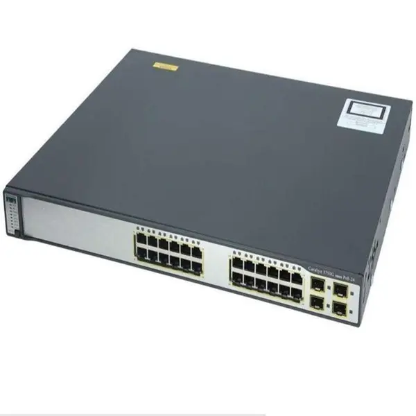سوئیچ 24 پورت سیسکو مدل WS-C3750G-24TS-E1U Cisco WS C3750G 24TS E Switch - 2
