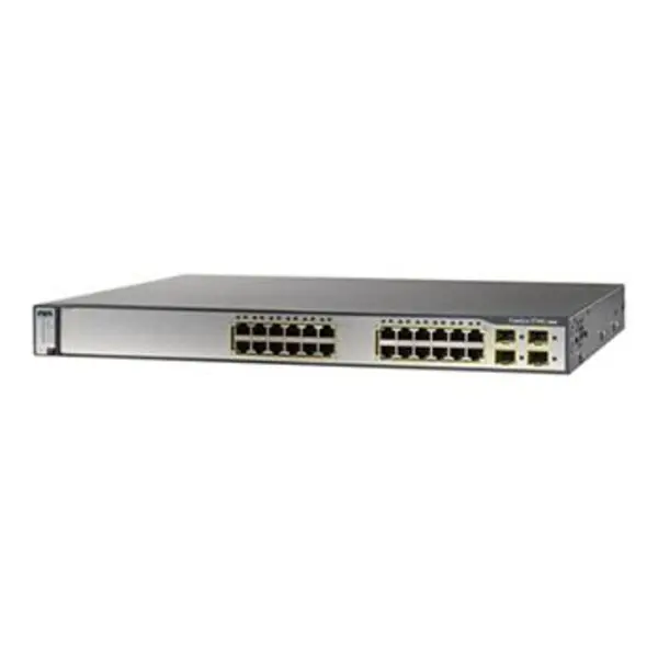 سوئیچ 24 پورت سیسکو مدل WS-C3750G-24TS-E1U Cisco WS C3750G 24TS E Switch - 5