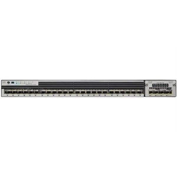سوئیچ 24 پورت سیسکو مدل WS-C3750X-24S-S CISCO WS-C3750X-24S-S 24Port 10/100/1000 SFP Switch - 4