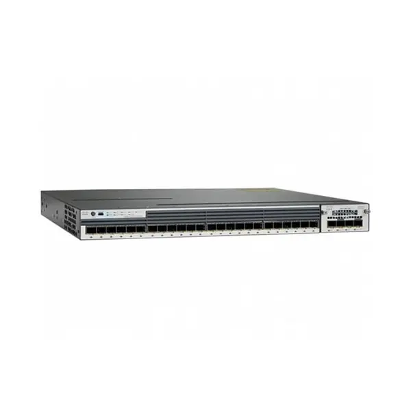 سوئیچ 24 پورت سیسکو مدل WS-C3750X-24S-S CISCO WS-C3750X-24S-S 24Port 10/100/1000 SFP Switch - 5