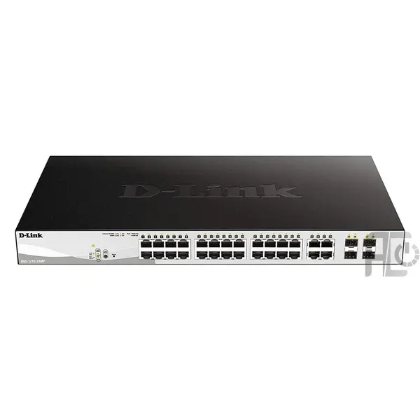 سوئیچ 28 پورت مدیریتی هوشمند دی لینک مدل دی جی اس 1210-28 ام پی D-Link DGS-1210-28MP 28-Port Gigabit SFP Smart Managed PoE Switch - 3