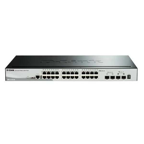 سوئیچ 28 پورت و اسمارت دی لینک دی جی اس 1510 28 D-Link DGS-1510-28 28-Port Gigabit Stackable Smart Managed Switch - 3