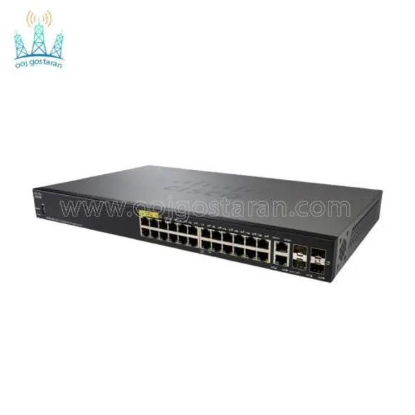 سوئیچ 28 پورت سیسکو مدل SG350-28 Cisco SG350-28 28PORT SWITCH - 4