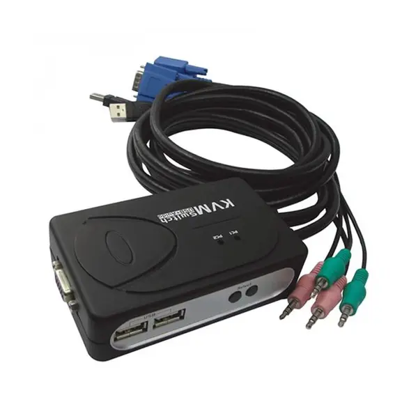 کی وی ام سوئیچ 2 پورت فرانت مدل FN-K2US Faranet USB 2port KVM Switch With Cable - 3