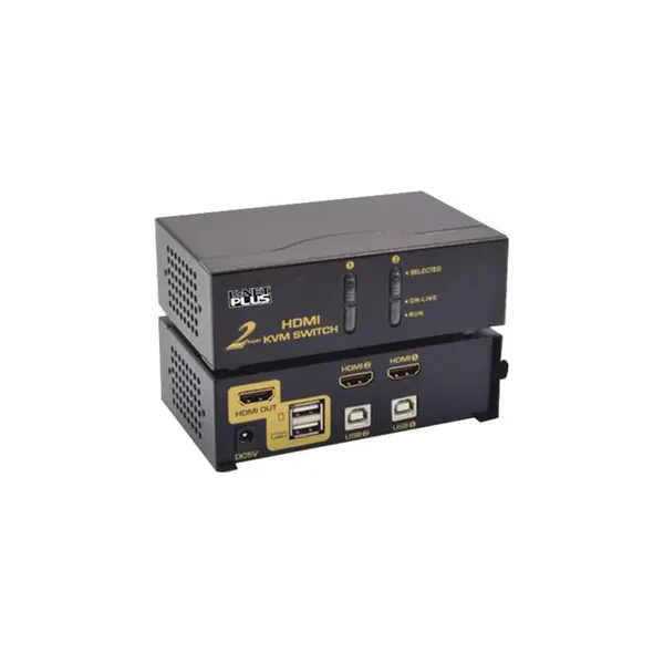 کی وی ام سوئیچ 2 پورت HDMI اتوماتیک کی نت پلاس Knet Plus KVM Switch 2 Port HDMI KP-M9022 - 4