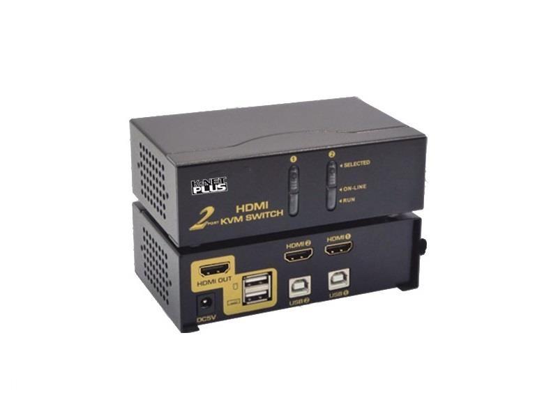 Knet Plus KVM Switch 2 Port HDMI KP-M9022