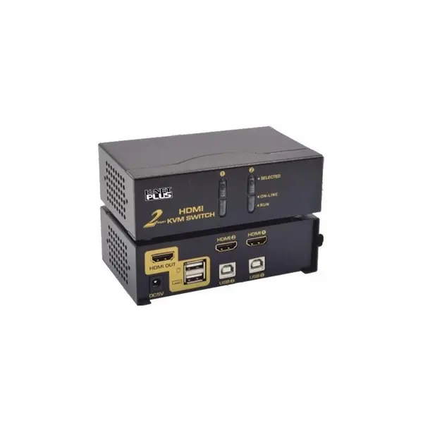کی وی ام سوئیچ 2 پورت HDMI اتوماتیک کی نت پلاس Knet Plus KVM Switch 2 Port HDMI KP-M9022 - 3