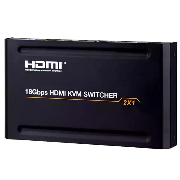 سوئیچ کی وی ام 2 خروجی اتومات HDMI USB فرانت مدل FN-K221