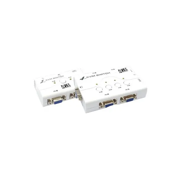 کی وی ام سوئیچ 2 پورت کی نت پلاس Knet Plus 1.2M 2-Port VGA KVM Switch - 3