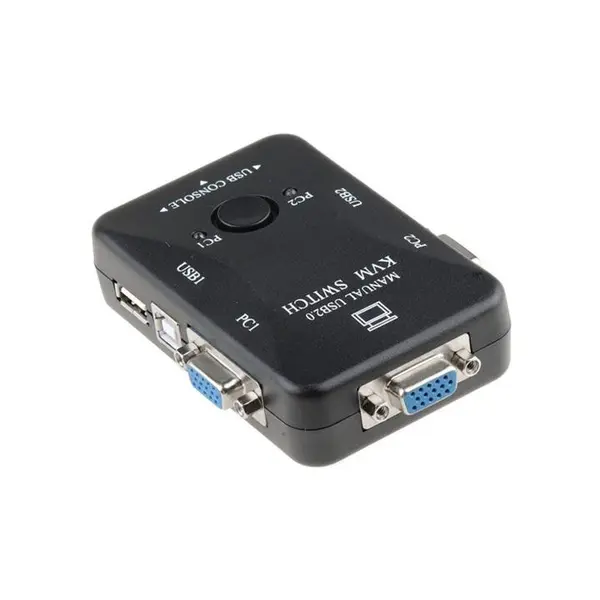 سوئیچ کی وی ام کی نت 2 پورت یو اس بی با کابل KVM Switch Knet 2Port USB with cable - 3