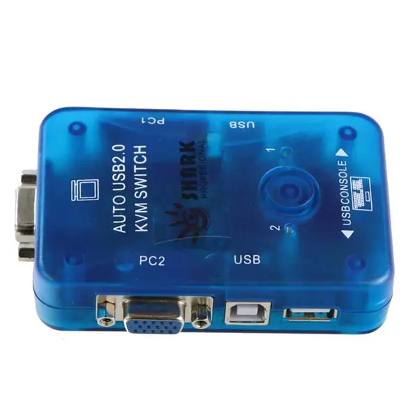 کی وی ام سوییچ 2 پورت V-net مدل Auto USB 2-PORT Auto USB2.0 KVM SWITCH - 2