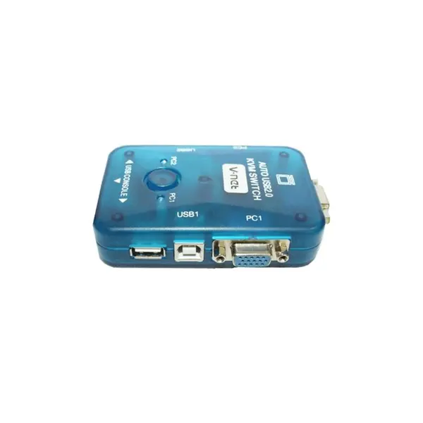 کی وی ام سوییچ 2 پورت V-net مدل Auto USB 2-PORT Auto USB2.0 KVM SWITCH - 4