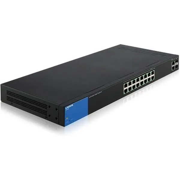 سوئیچ لینک سیس مدل ال جی اس 318 پی Linksys LGS318P 18-Port business Gigabit POE+ Smart Switch