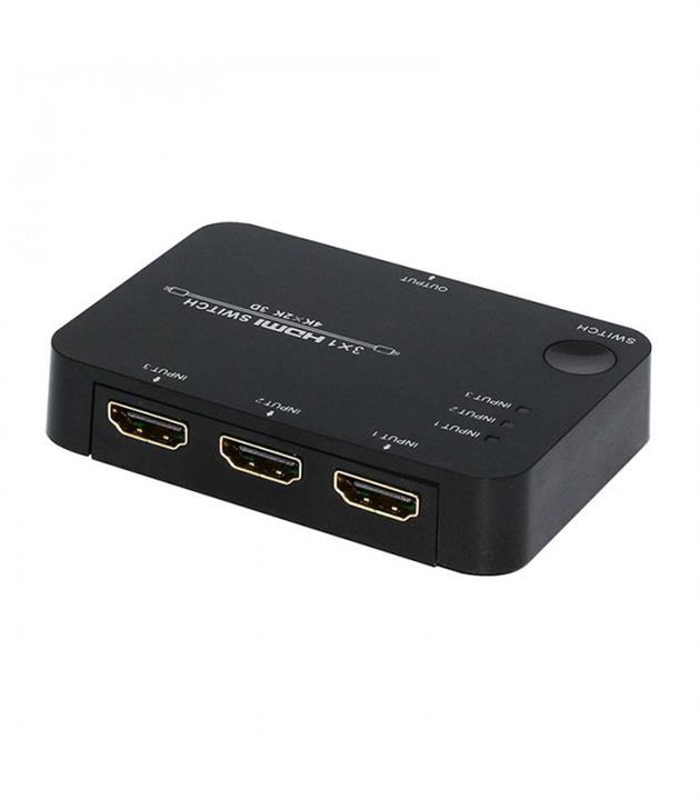 سوئیچ 3 پورت HDMI با قابلیت 3D و رزولوشن 4Kx2K با ریموت کنترل فرانت