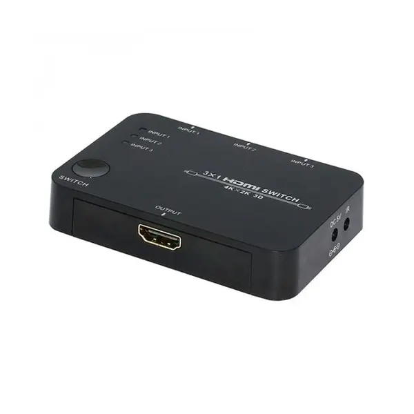 سوئیچ 3 پورت HDMI با قابلیت 3D و رزولوشن 4Kx2K با ریموت کنترل فرانت