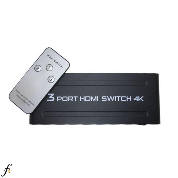 سوئیچ 3 پورت HDMI پی نت مدل 4K301 با بدنه فلزی