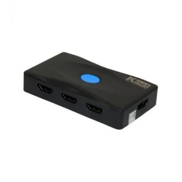 سوئیچ 3 پورت مدل HDMI با رزولوشن 4Kx2K و ریموت کنترل کی نت K-SWHD2003 Knet KSWHD2003 / HDMI 3x1 Switch 4Kx2K With Remote Control