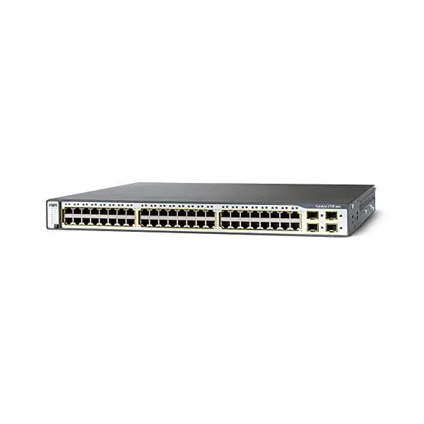 سوئیچ 48 پورت POE اترنت 4 پورت SFP مدیرتی سیسکو WS-C3750-48PS-S - 5