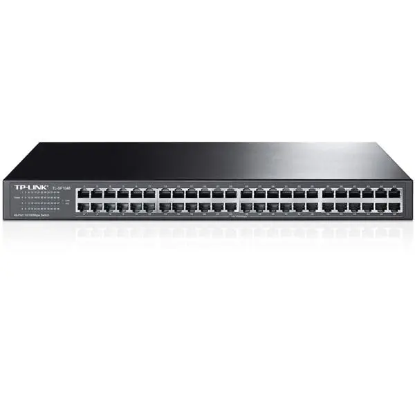 سوییچ 48 پورت مگابیتی و رکمونت تی پی-لینک مدل TL-SF1048 TP-LINK TL-SF1048 48-Port 10/100Mbps Rackmount Switch - 3