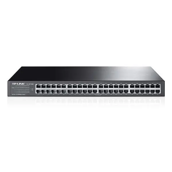 سوییچ 48 پورت مگابیتی و رکمونت تی پی-لینک مدل TL-SF1048 TP-LINK TL-SF1048 48-Port 10/100Mbps Rackmount Switch - 5