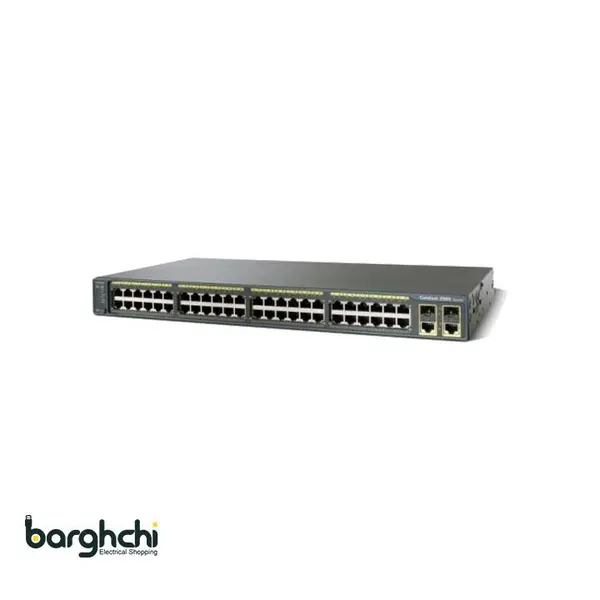 سوئیچ شبکه 48 پورت سیسکو مدل WS-C2960-48TC-L Cisco WS C2960 48TC L - 4
