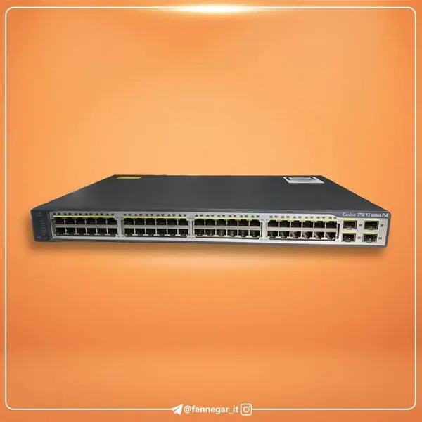 سوئیچ شبکه 48 پورت سیسکو WS-C3750V2-48PS-S - 4