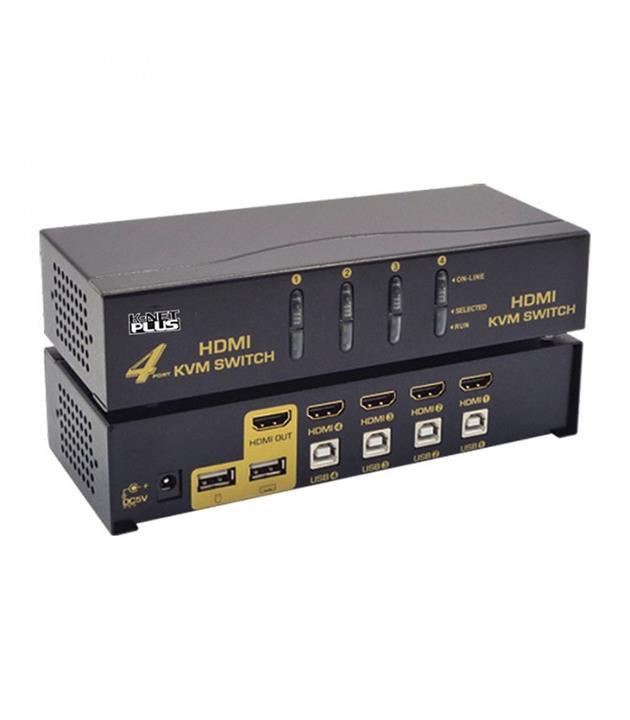 KNETPLUS KPH624 HDMI KVM Switch 4port