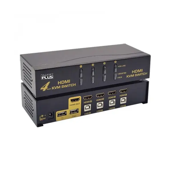 سوییچ 4 پورت HDMI KVM کی نت پلاس مدل KPH624 KNETPLUS KPH624 HDMI KVM Switch 4port - 3
