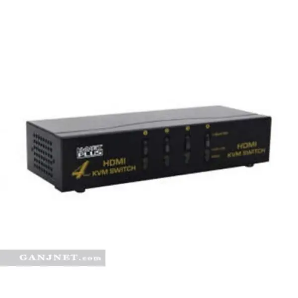 سوییچ 4 پورت HDMI KVM کی نت پلاس مدل KPH624 KNETPLUS KPH624 HDMI KVM Switch 4port