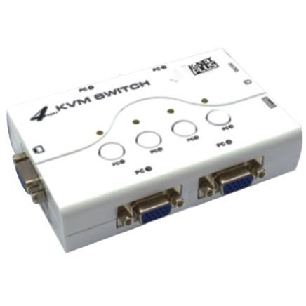 Knet Plus 1.2M 4-Port VGA KVM Switch