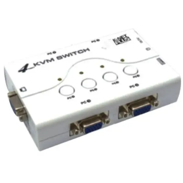 کی وی ام سوئیچ 4 پورت کی نت پلاس Knet Plus 1.2M 4-Port VGA KVM Switch