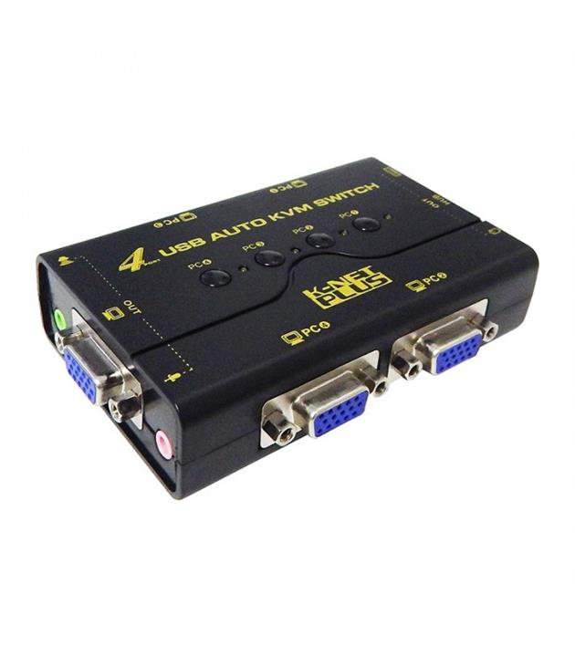 Knet Plus 1.2M 4-Port VGA KVM Switch