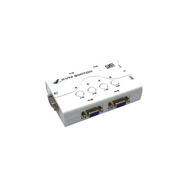 کی وی ام سوئیچ 4 پورت کی نت پلاس Knet Plus 1.2M 4-Port VGA KVM Switch - 2